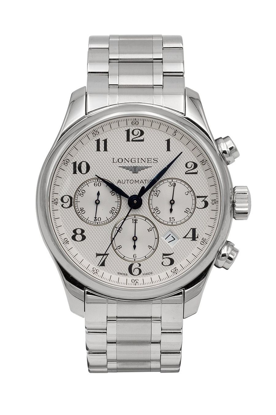 Longines Orologi: Longines Master Chronograph 44mm Automatik Box & Papiere – Usato da Zug venduto da TimelessTreasures