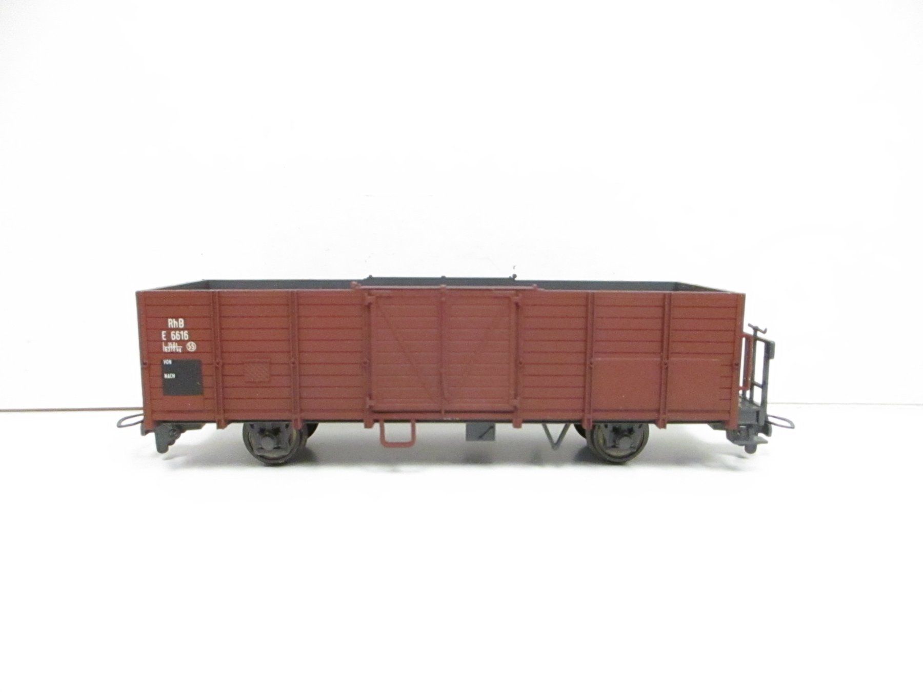 Bemo Modellini di ferrovie: Bemo H0m 2251 RhB Offener Güterwagen E 6616 – Usato da Olten venduto da Heinrich875 5