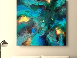 Andrea Scacciotti - Malerei auf Leinwand - Material abstrakt