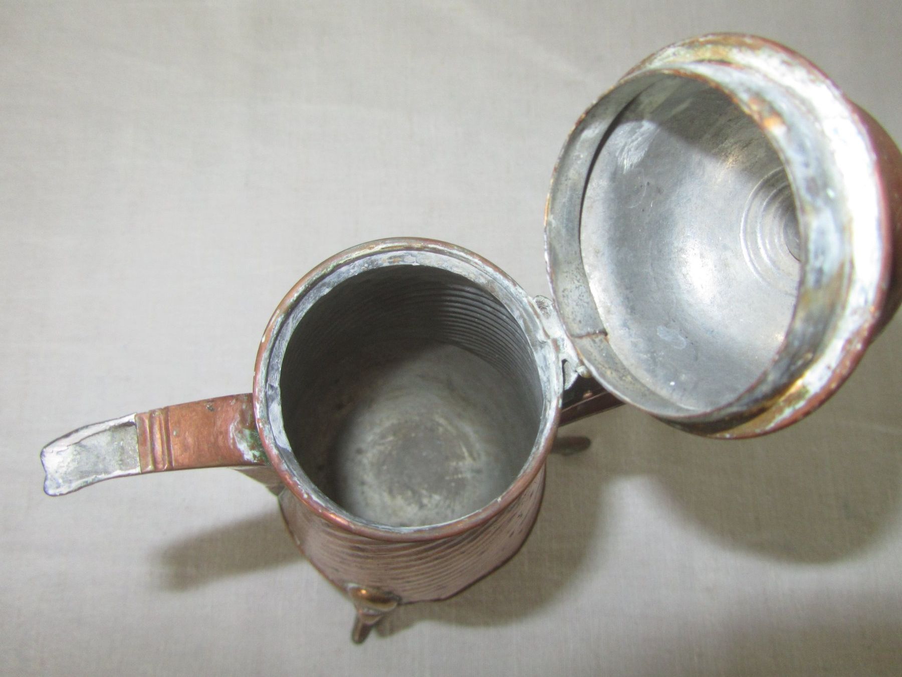Teiere: Antike Kaffee-Kanne, Kupfer – Usato da Seengen venduto da mikelele 2