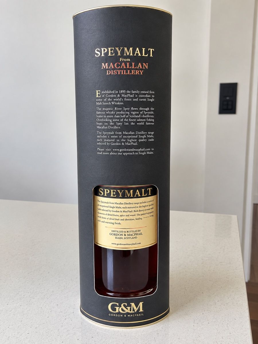 Macallan Bevande alcoliche: Speymalt from Macallan Distillery – Gordon & MacPhail – Sing – Nuovo e nell'imballaggio originale da Zürich venduto da arch.jelena 1