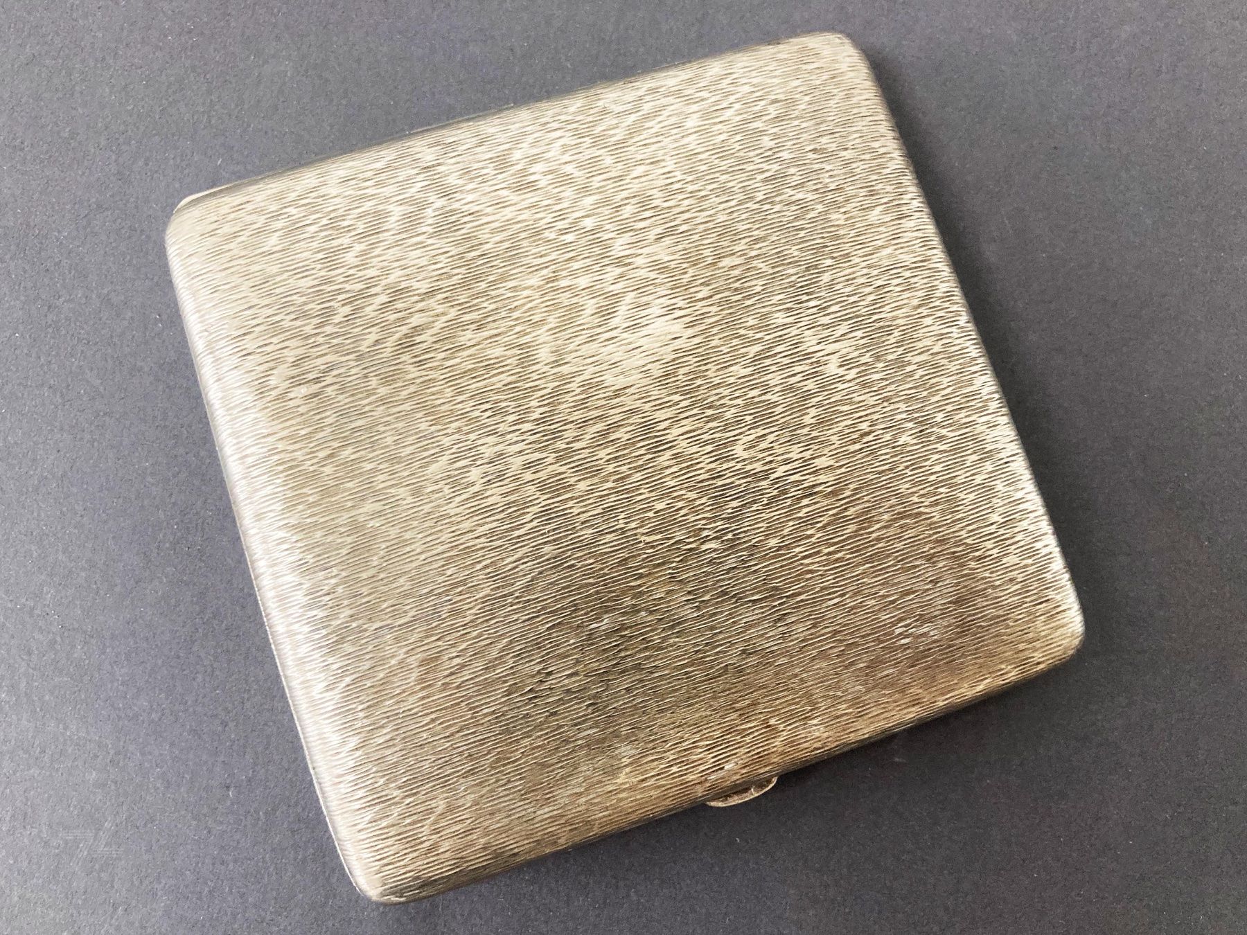 Altri Prodotti per fumatori: Zigarettenetui Versilbert ARG gepunzt gemustert ca. 9x11cm – Usato da Wetzikon ZH venduto da cyan74 2