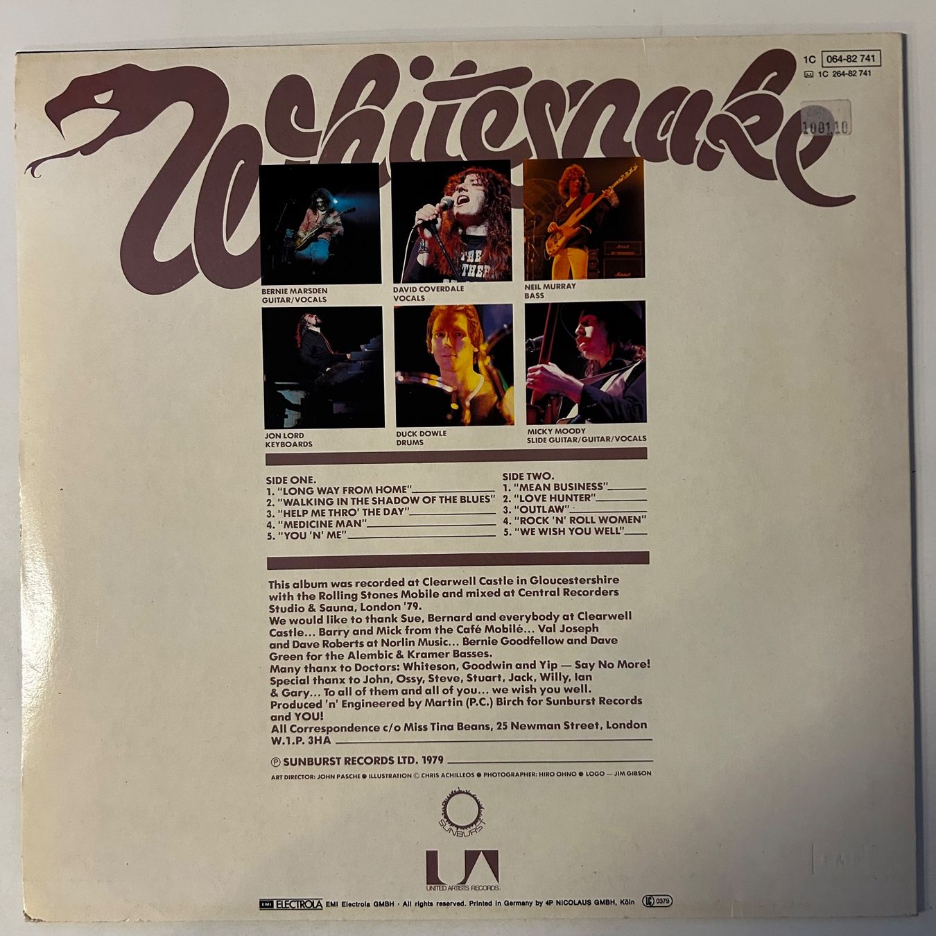 Dischi in vinile: Whitesnake - Lovehunter, Vinyl LP 1979 – Usato da Aesch BL venduto da BlueMusicRecords 1