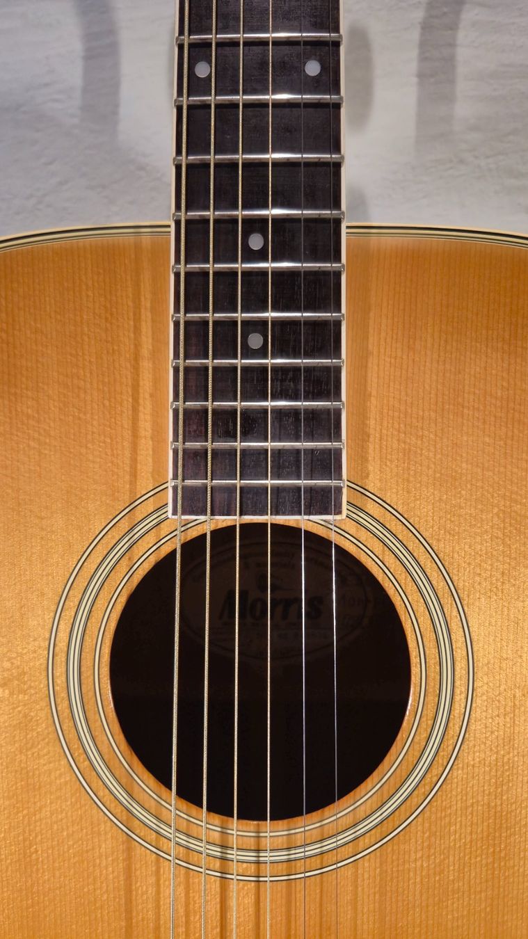 Musikinstrumente: Western Gitarre Morris WE-603 mit Pickup – Gebraucht aus Winterthur von NorrSydGuitars 4