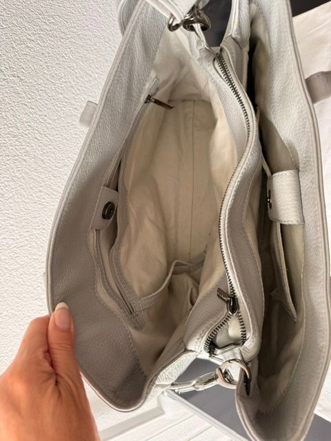 Kleinbasel Borse da donna: Handtasche Kleinbasel, hellgrau, Swiss Made – Usato da Worb venduto da Soben 4