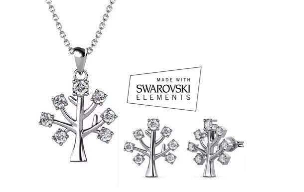 Swarovski Catenine: Set Ohrringe/Kette  mit Swarovski Elements – Nuovo e nell'imballaggio originale da Bottenwil venduto da anh_5brz