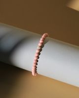 Pink Shell Howlite Armband