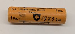 1979 1 Rappen Münzrolle CH (50 Stück)