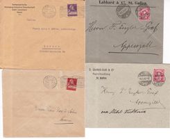 44 Stk. Alte CH Briefe, Postkarten, Belege