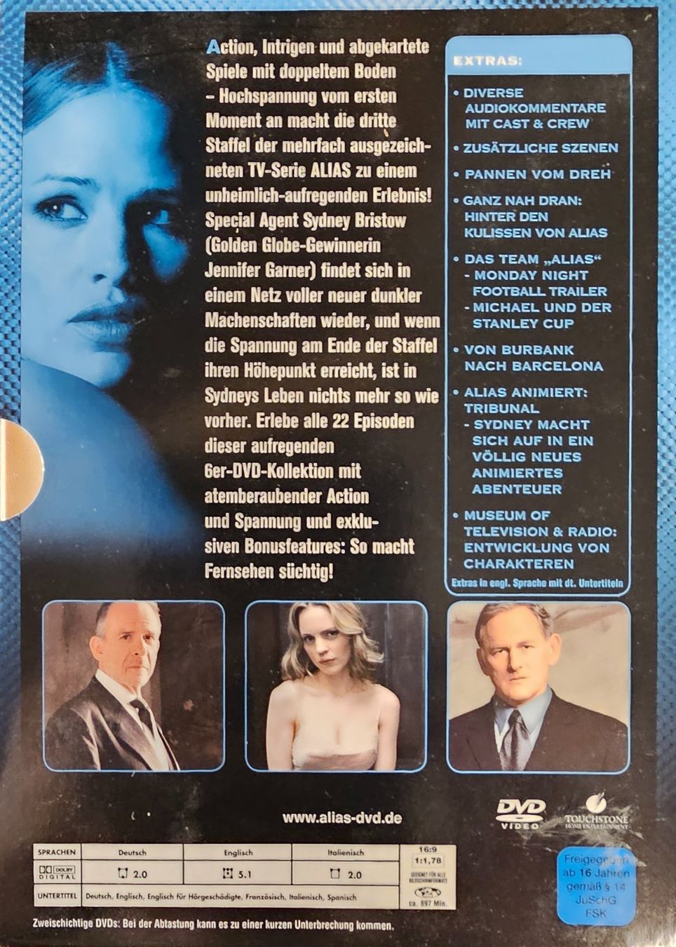 Tutti i DVDs: Alias - Die Agentin - Staffel 3 – Usato da Wahlen b. Laufen venduto da Cg10 1