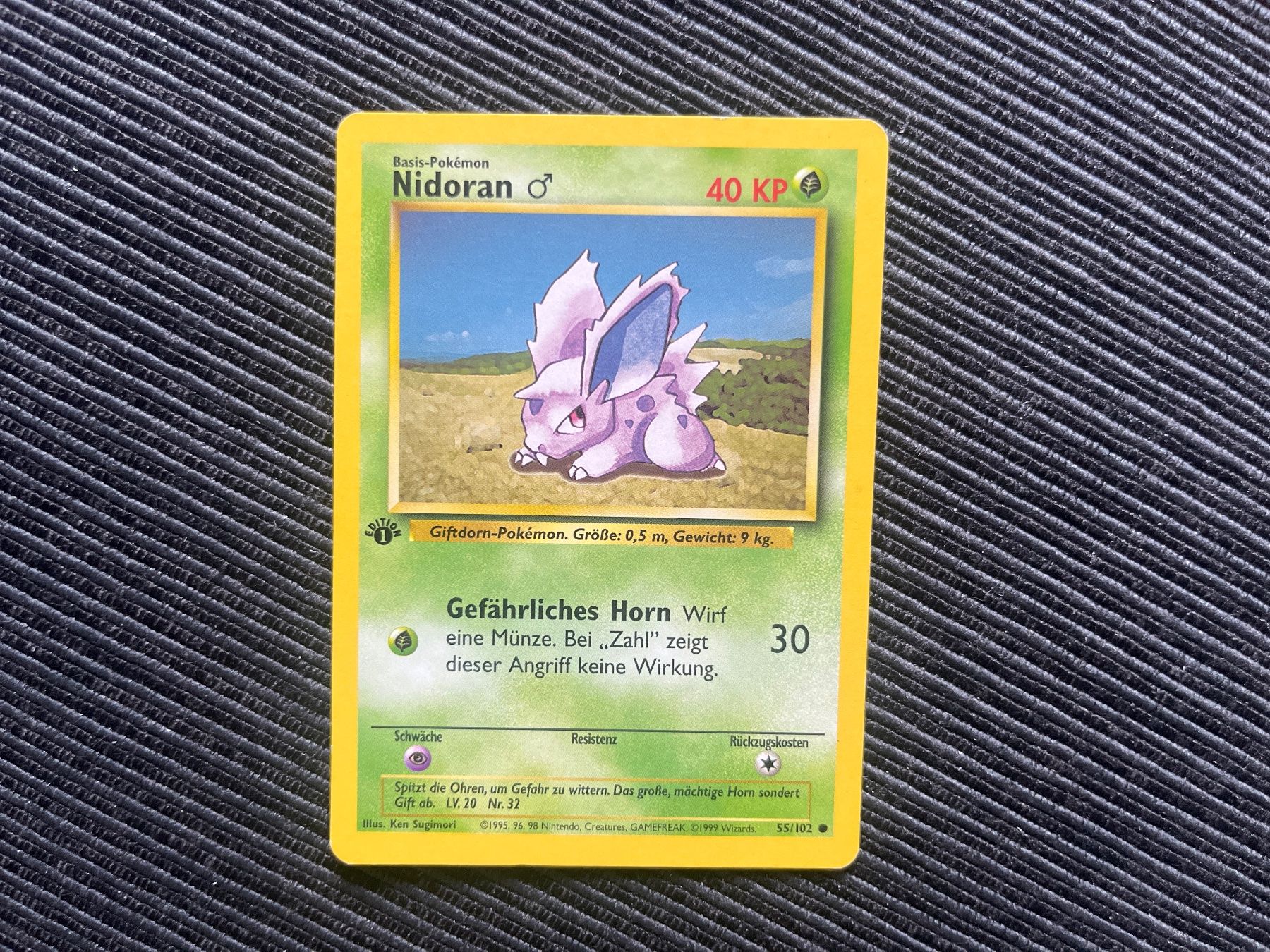 Pokémon Carte collezionabili: Pokemon Nidoran 1. Edition non holo Base Set – Usato da Wabern venduto da Collectfun