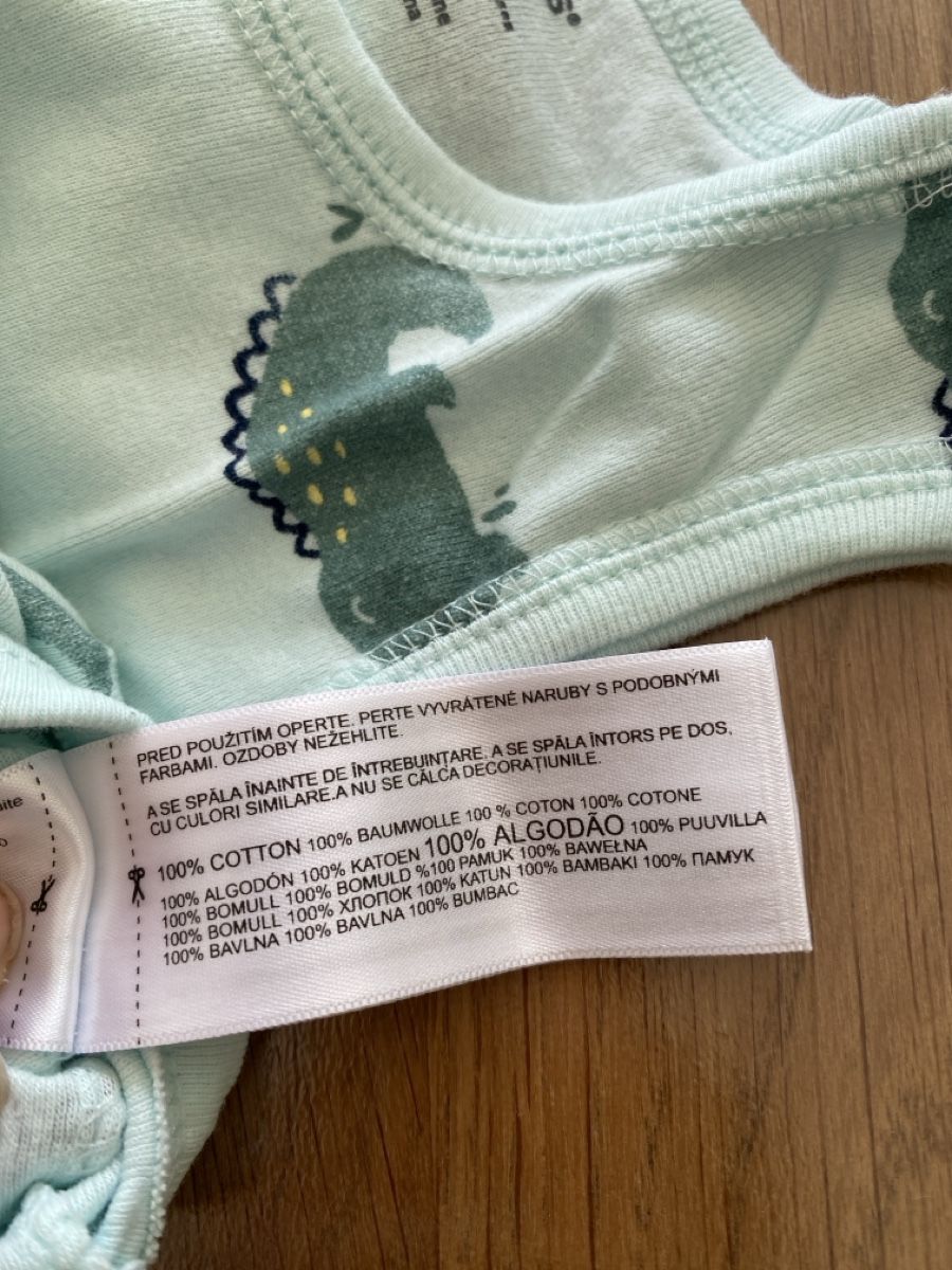 Carter's Unterwäsche: Body Carter's Tiermuster hellblau Grösse 24 Monate  – Gebraucht aus Welschenrohr von all_5gs8 3