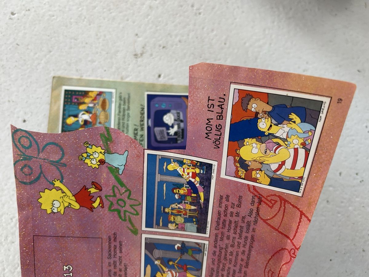 Panini Album: Altes Simpsons Panini Album – Usato da Bern venduto da spraydose 7