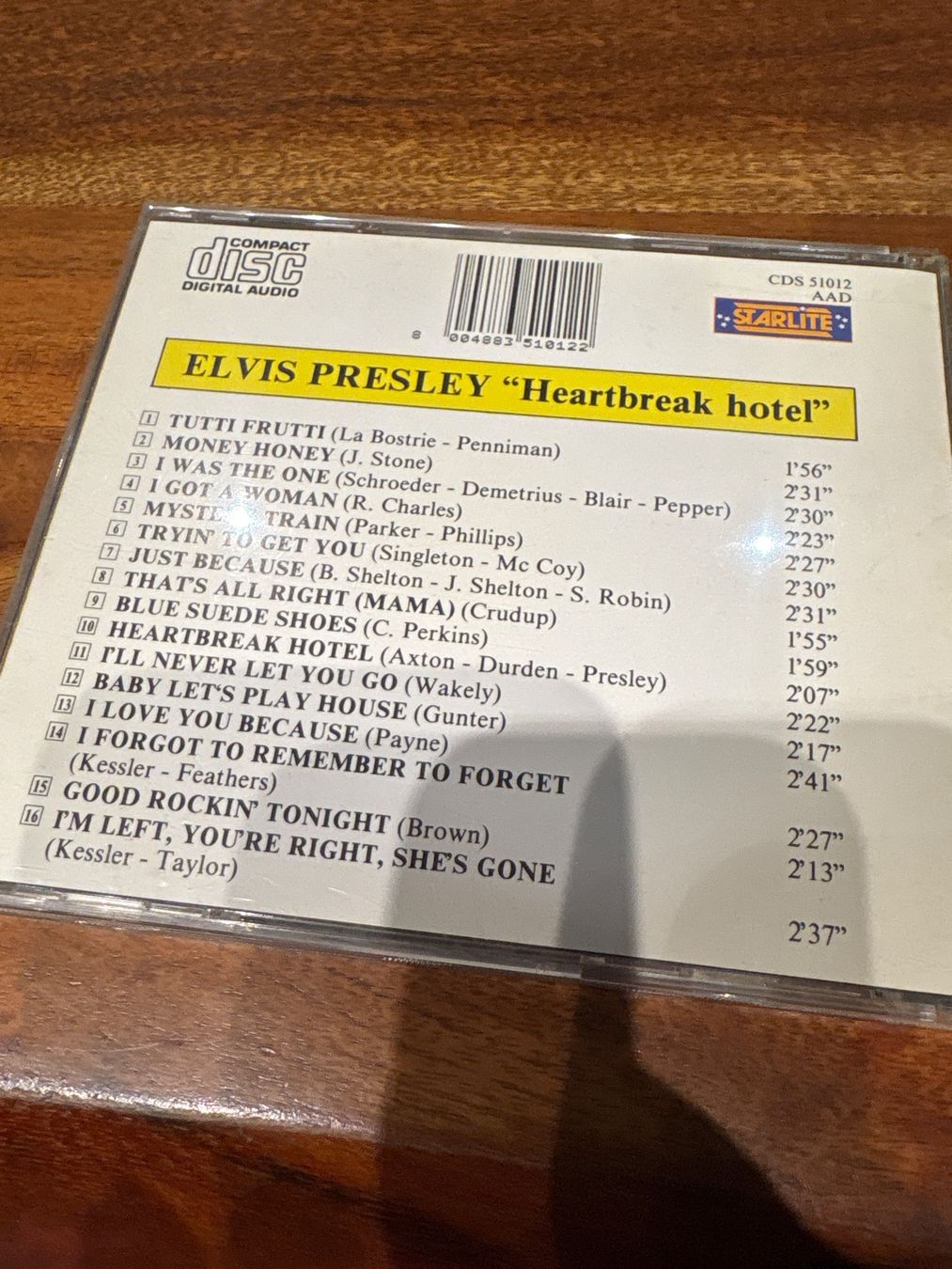 CDs: Elvis Presley CD "Heartbreak Hotel" Starlite – Gebraucht aus Andwil SG von schmei 1