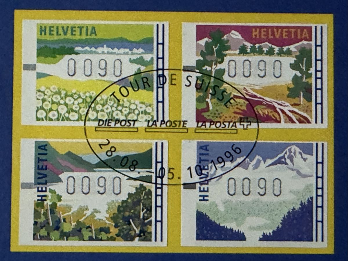 Tutti i francobolli: Timbres -poste de distributeur automatique – Usato da Petit-Lancy venduto da Solcarm 2