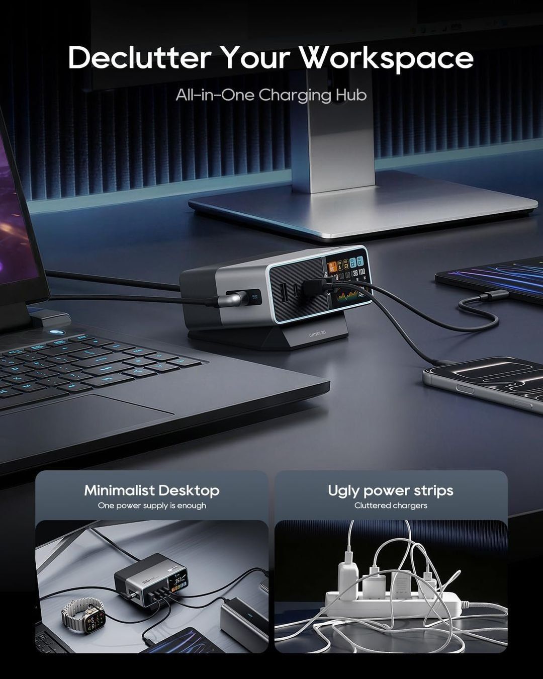 Chargements: CUKTECH 30 Ultra 300W Ladestation – Neuf avec emballage d'origine à Buchrain par WerkzeugeErsatzteile 3