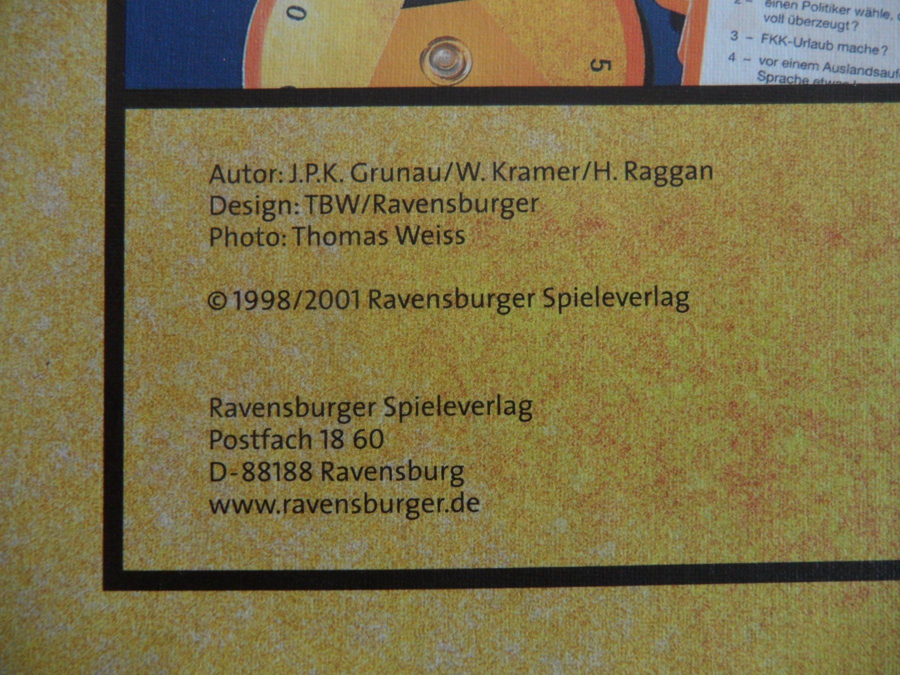 Ravensburger Spiele: Personality FX Schmid Ravensburger 1998/2001 – Gebraucht aus Bern von Ono99 4