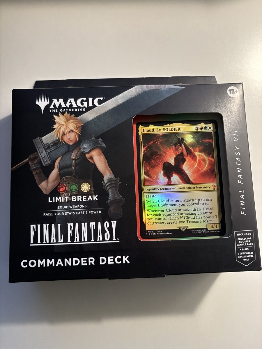 Magic The Gathering Carte collezionabili: MTG Final Fantasy Commander Deck Limit Break -  Cloud Sealed – Nuovo e nell'imballaggio originale da Pully venduto da Wazabi123