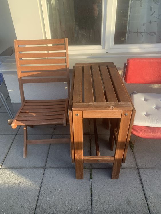 Balkon Tisch mit Stühle (von Ikea) Kaufen auf Ricardo