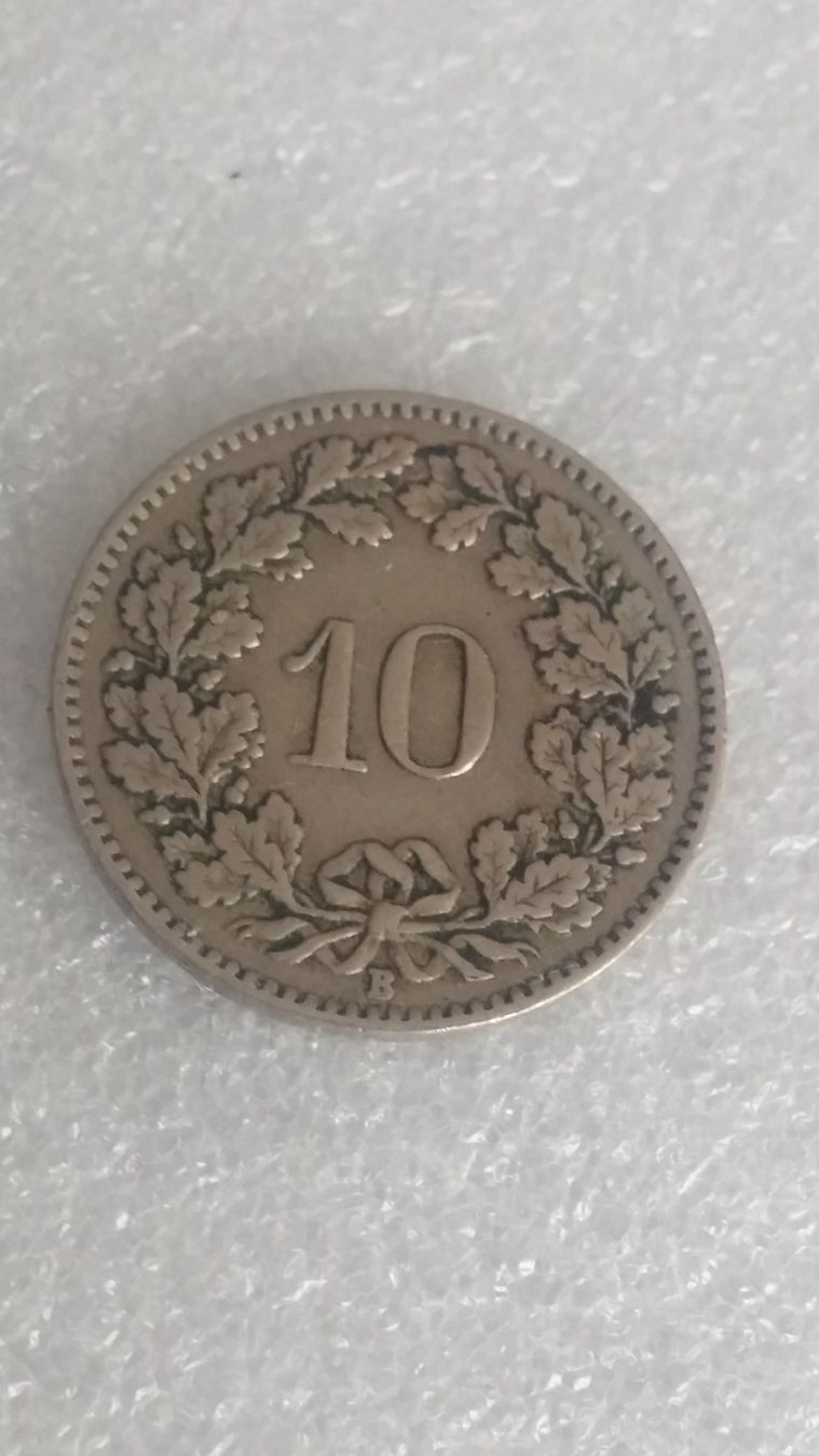 Tutti le monete: 10 Rappen 1922 – Usato da Zürich venduto da sendbad 1