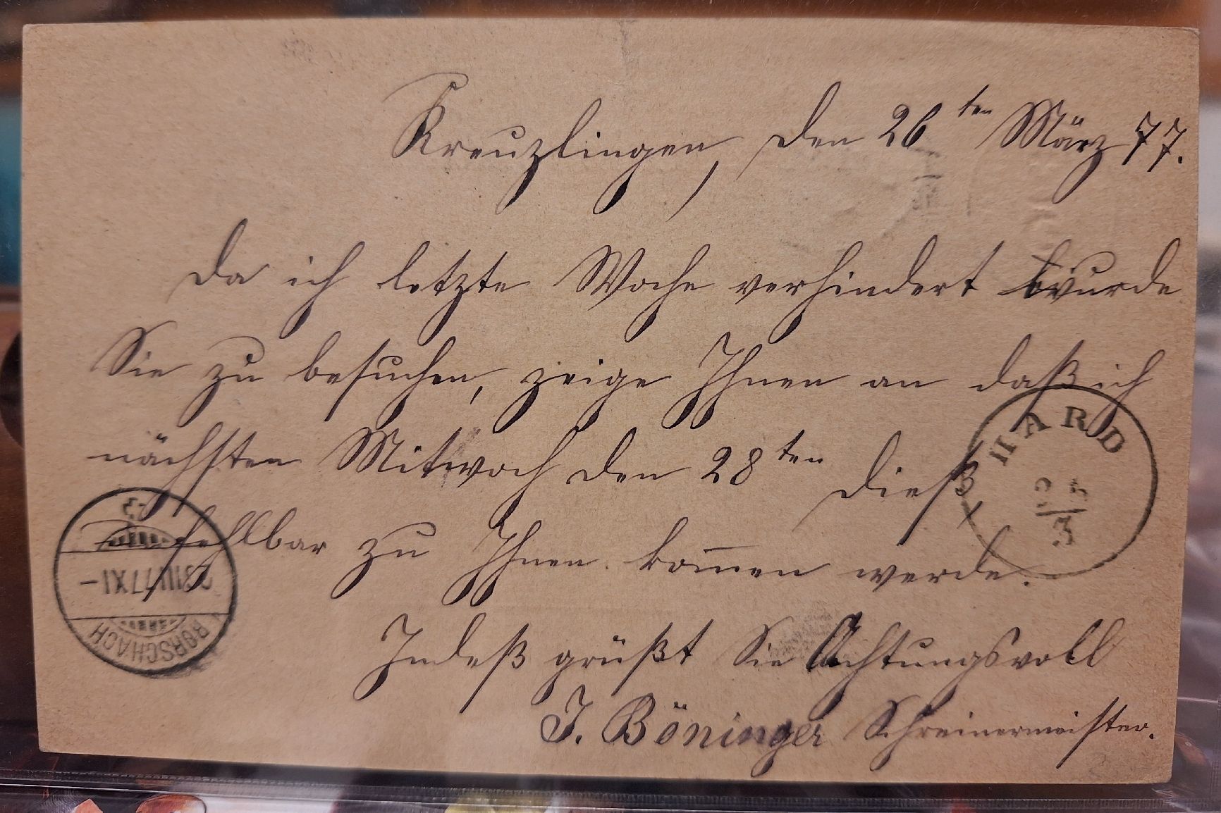 Tutti i francobolli: Sitzende Helvetia Correspondance  – Usato da Balgach venduto da SIMEON27 1