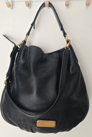 Marc Jacobs Henkel/Umhängetasche Softleder Schwarz  