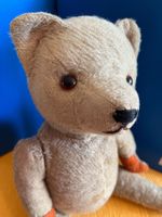 Antiker Teddybär, Sammlerstück, Vintage, Holzwolle, Steiff?
