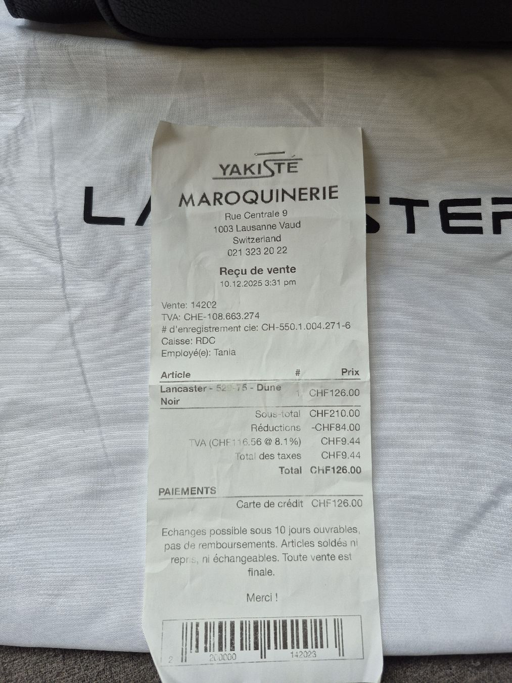 Borse: Sac Lancaster noir cuir, neuf – Nuovo e nell'imballaggio originale da Romanel-s-Lausanne venduto da rebi7777 4