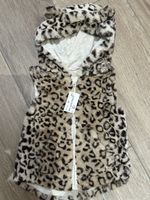 Gilet fausse fourrure léopard - taille 98 - comme neuf 💫