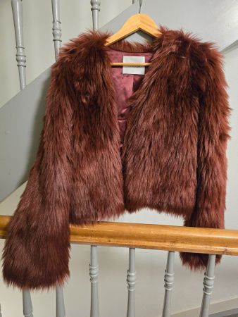 Galvan London Manouchi Jacke, bordeaux, Gr. XS