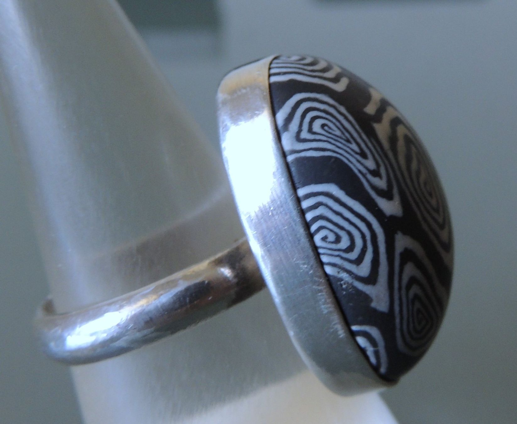 Anelli: Kautschuk Silber 925 Fingerring Gr. 55 – Usato da Waldenburg venduto da schaller707 2