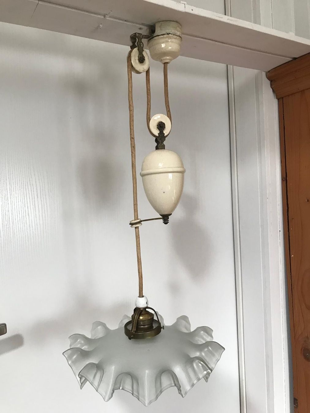 Lampade: Zuglampe Jugendstil, antik – Usato da Niederurnen venduto da Guste 4