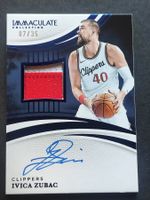 Ivica Zubac Patch Auto /35 on card Immaculate 24-25