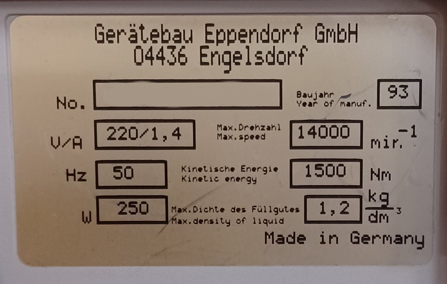Accessori da laboratorio: Eppendorf 5415 C – Usato da Niederdorf venduto da LeptonAG_Labor 5