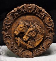 Geschnitztes Handwerk Pferdefigur