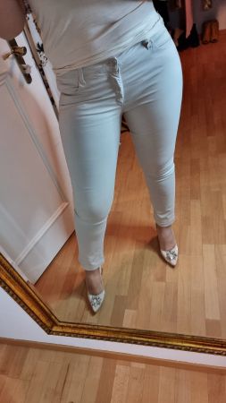 Elegante Sommerhose Beige Gr.40top Zustand