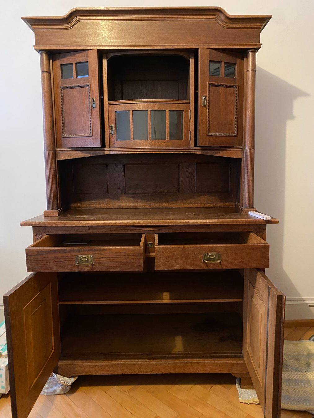 Credenze: Antikes Buffet aus massiver Eiche, Jugendstil – Usato da Basel venduto da Marroni89 4