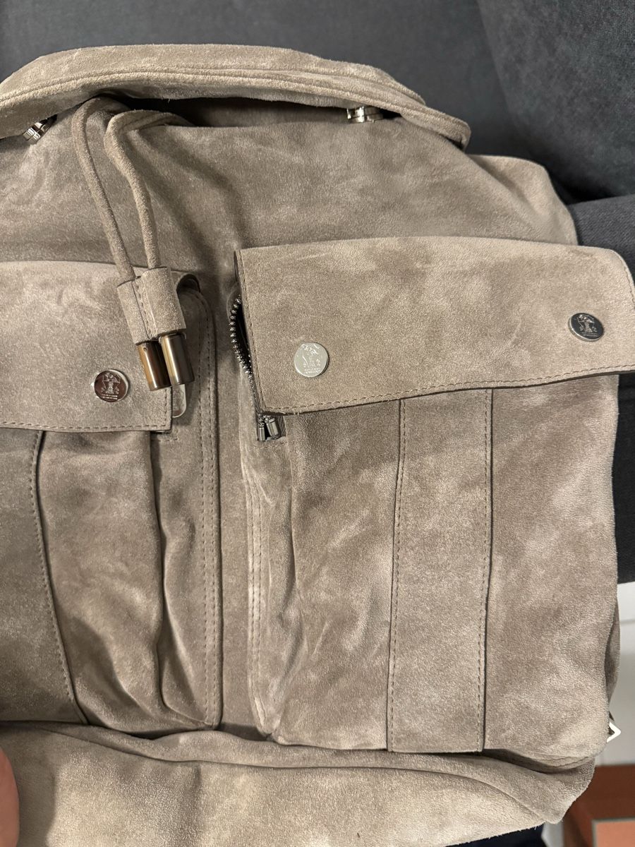 Brunello Cucinelli Rucksäcke: Brunello cucinelli leather suede backpack – Neu (gemäss Beschreibung) aus Genève von SG_73 2