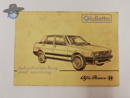 Alfa Romeo Giulietta Typ 116 Bedienungsanleitung und Wartung