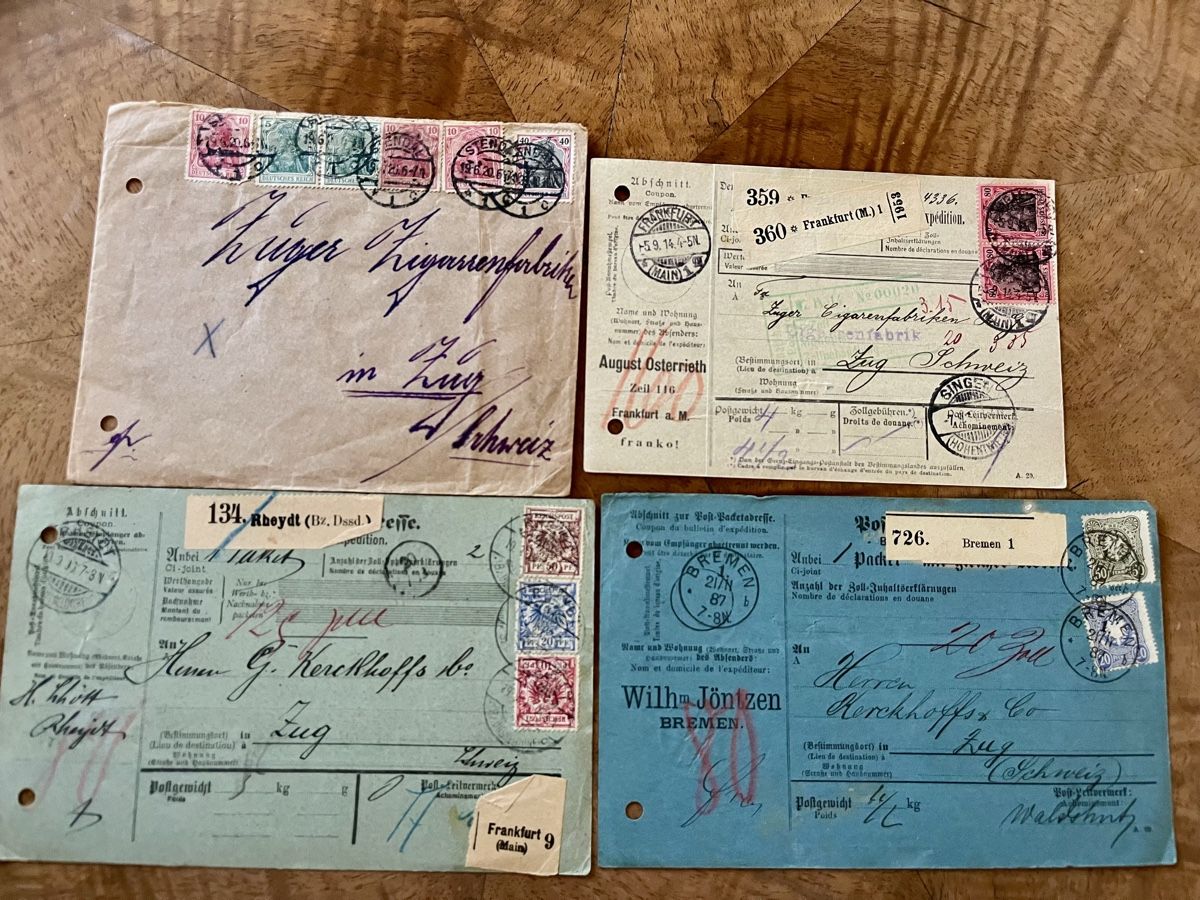 Buste & buste per spedizione: Deutsche Reichspost – Usato da Hermetschwil - Staffeln venduto da Juergso