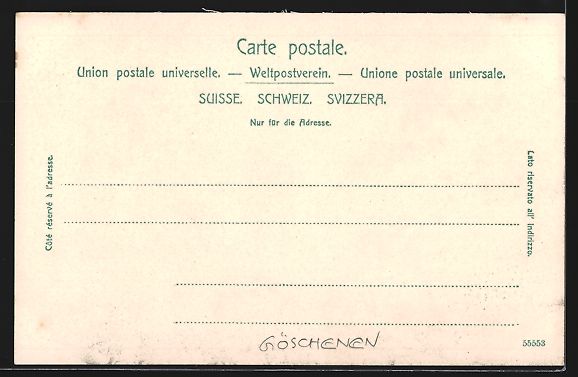 Cartoline postali: Göschenen /Gotthardbahn, Teilansicht un – Usato da Berlin venduto da bartko-reher 1