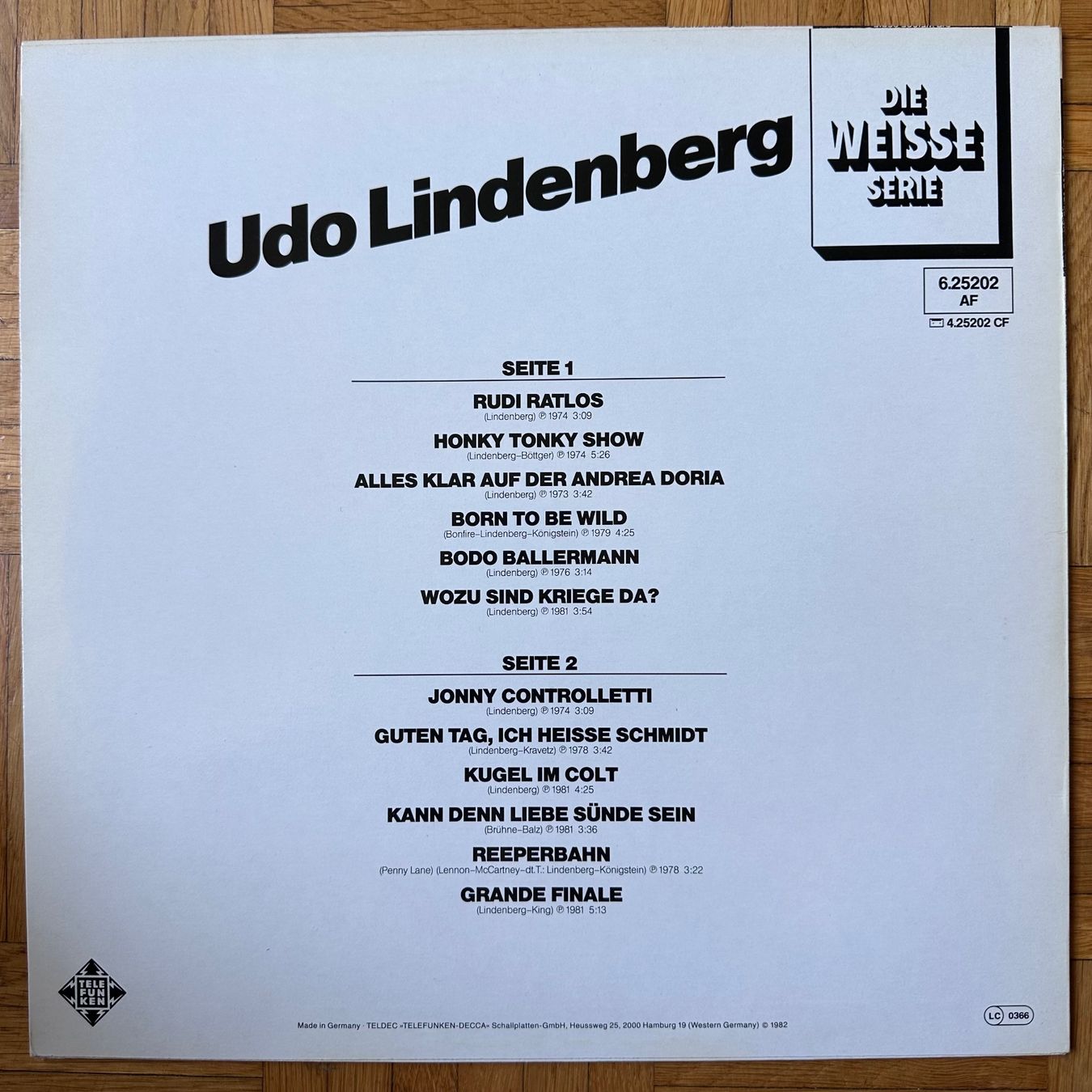 Dischi in vinile: LP - Udo Lindenberg – Udo Lindenberg – Usato da Breganzona venduto da Onairda75 1