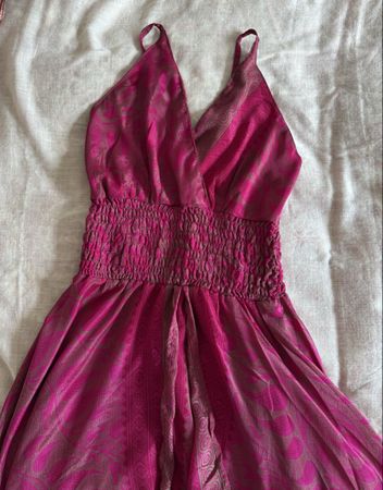 Boho Chic maxi silk dress
