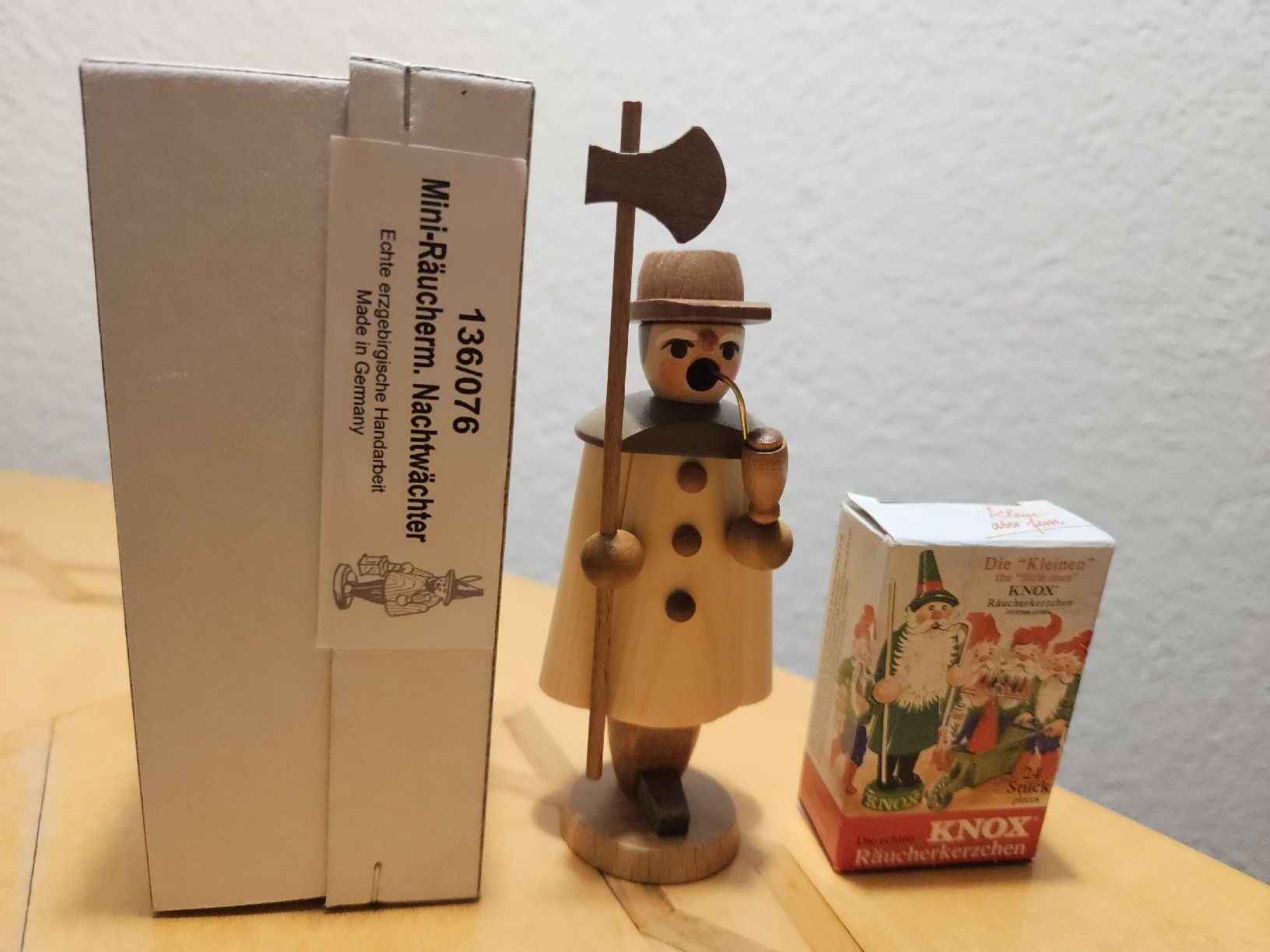 Figuren: Rauchermann Erzgebirge  mini 11 Cm – Gebraucht aus Sargans von Chicco051