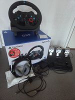 Logitech G29 Driving Force Lenkrad mit Pedale und Headset
