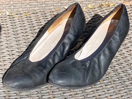 Chaussures noires femme – T39 (UK 6) – cuir souple