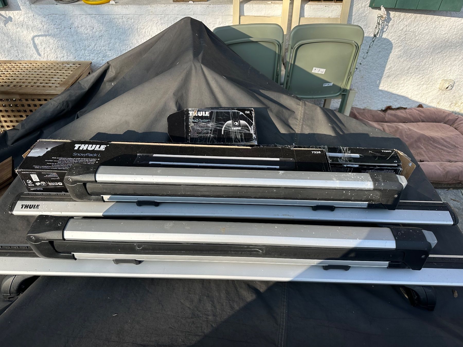 Thule Portapacchi: Skitrager Thule set – Usato da Mies venduto da larmela 1