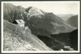 AK sw Alp Grüm GR Blick ins Puschlav,Cavaglia ≈ 1940 