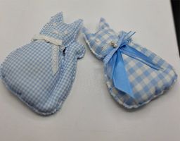 2x Deko-Katzen Stoffkatzen Landhausstil Geschenkidee