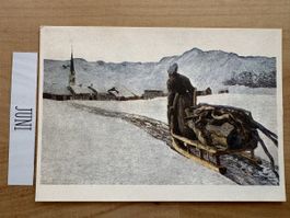 AK mit Kunst von Giovanni Segantini